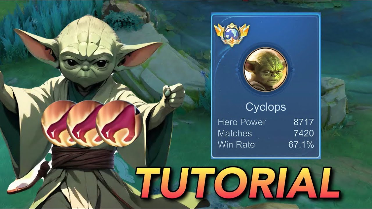 GLOBAL CYCLOPS JUNGLE TUTORIAL BEST BUILD AND EMBLEM!🔥(Pro didnt tell you this) - Mobile Legends