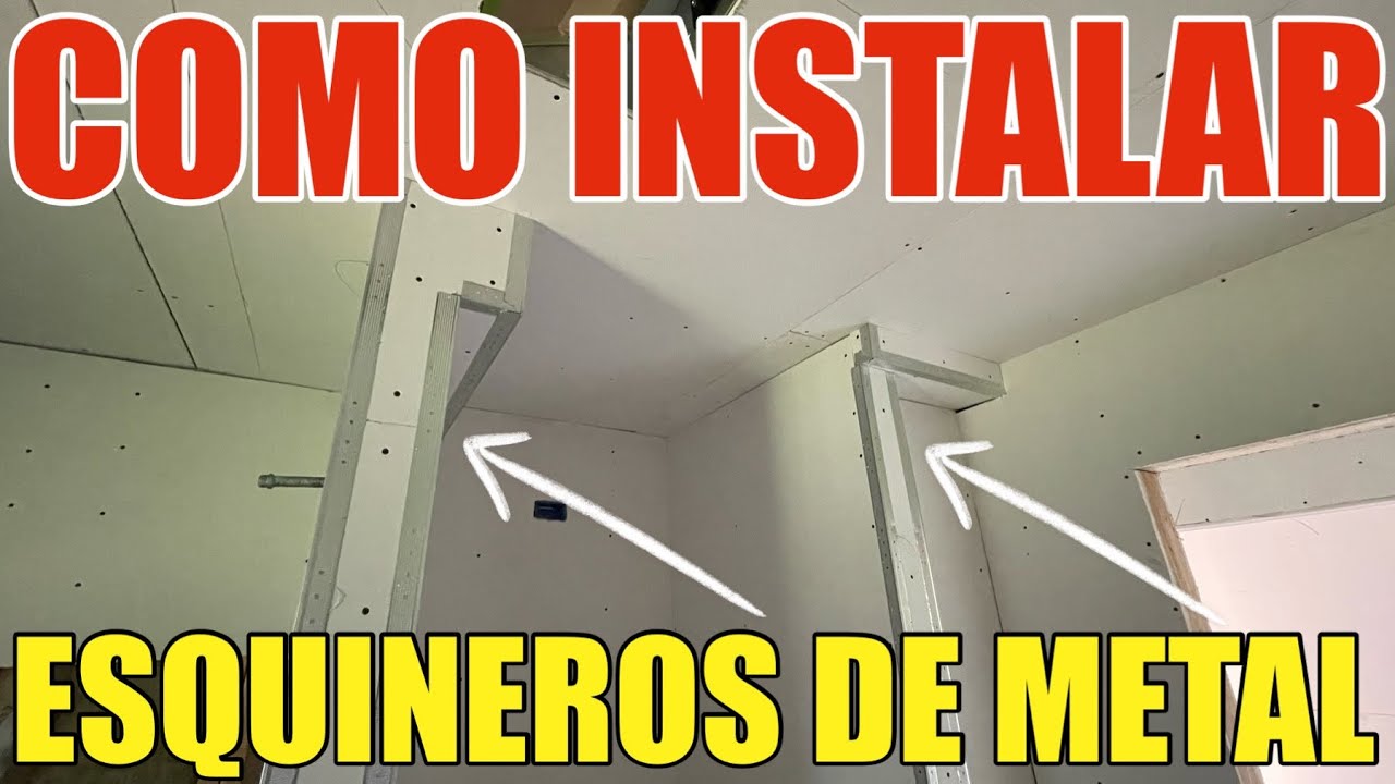 Como Instalar Esquinero De Metal Para Drywall o Tablaroca Paso A Paso Instalar Córner Bead Metal DIY