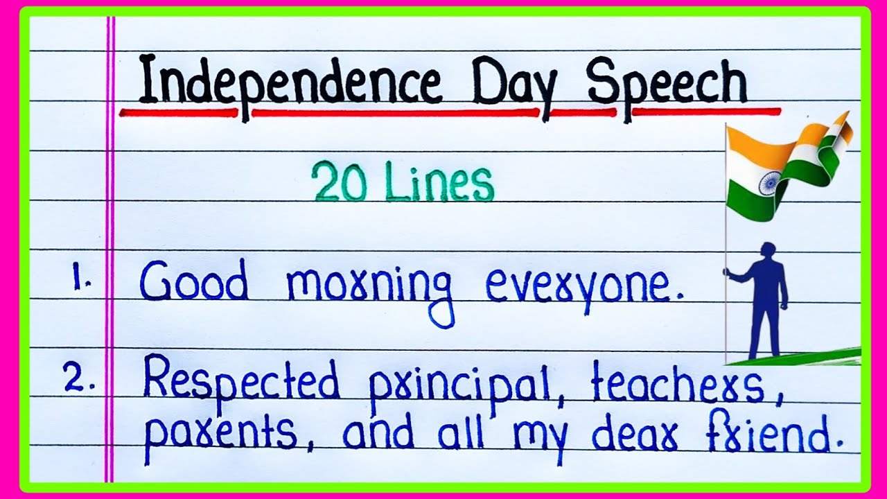 20 Lines Speech on 15 August in English | Independence Day Speech 20 Lines | 15 August Speech 2026