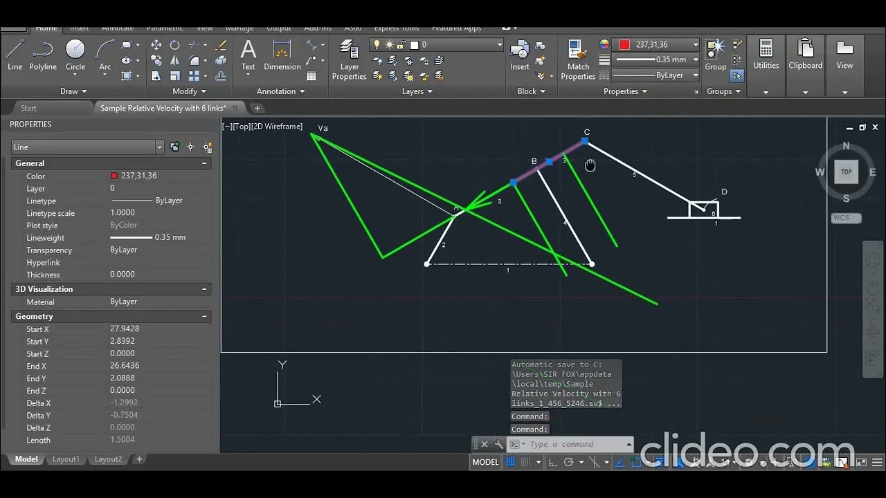 Velocity analysis by resolution and composition with relative method