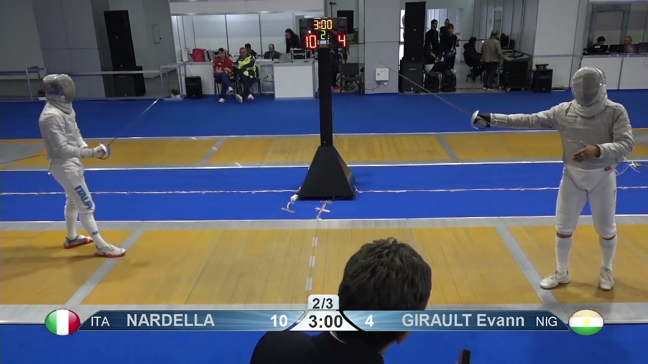 2023 Day01 T08 02 M S Individual Junior Plovdiv BUL CHM YELLOW GIRAULT NIG vs NARDELLA ITA