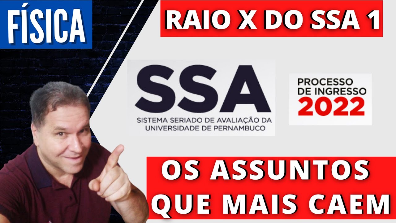 ASSUNTOS  QUE MAIS CAEM EM  FÍSICA  NO SSA 1
