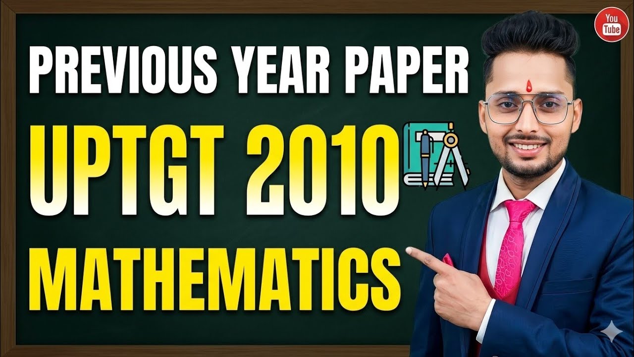 UPTGT 2010 PAPER SOLUTION || UPTGT 2010 || UPTGT PRECTICE SET || UPTGT MATHS CLASS || PGT ||