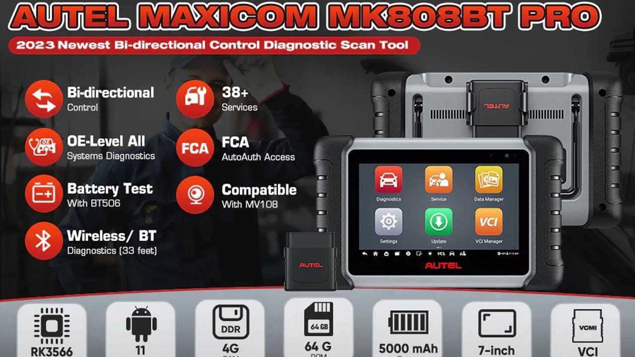 2023 Autel MaxiCOM MK808BT Pro Unboxing and Registration Guide