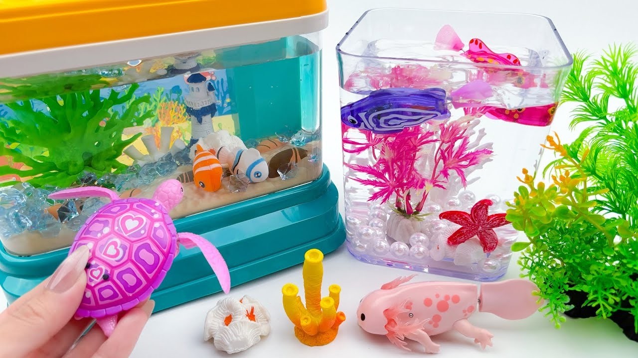 Toy asmr🌈Ultimate Zuru Robo Alive Aquarium Playset 🐟 아쿠아리움 장난감 언박싱 ASMR Satisfying with Unboxing