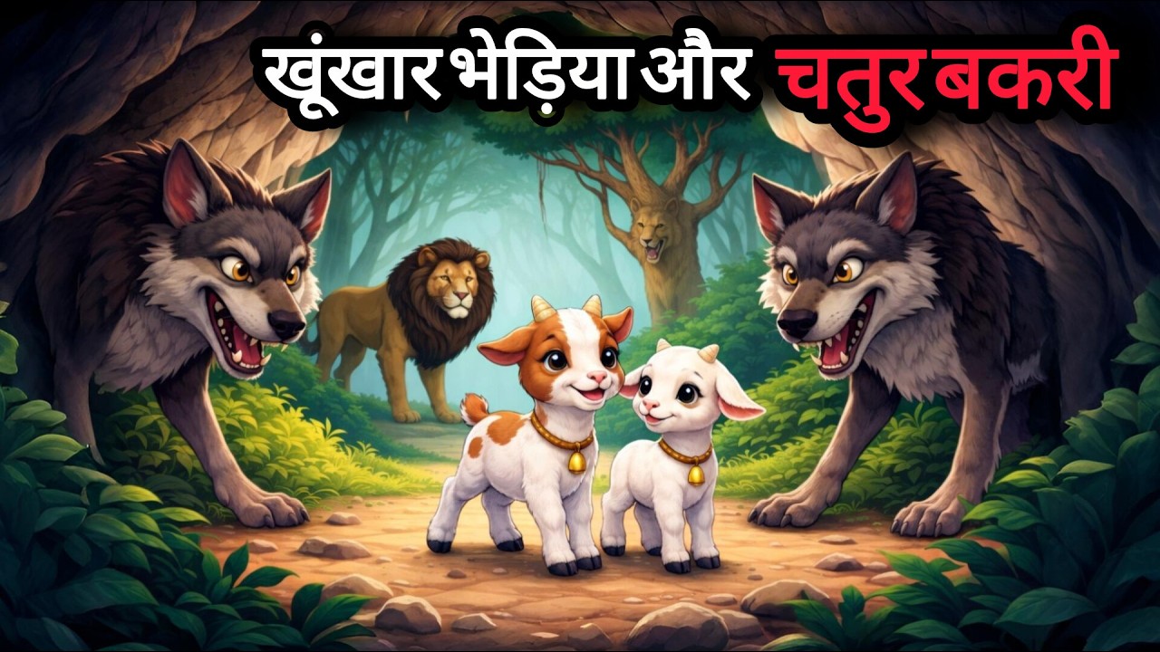 खूंखार भेड़िया और चतुर बकरी की कहानी | panchatantra ki kahani | Hindi kahani | #moralstories