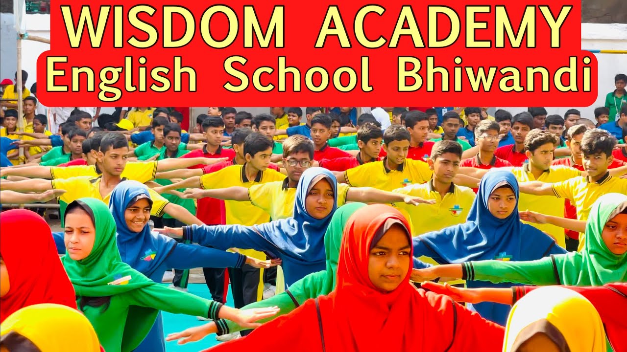March Past for Opening Ceremony of Annual Sports 2024 Wisdom Academy English School Bhiwandi