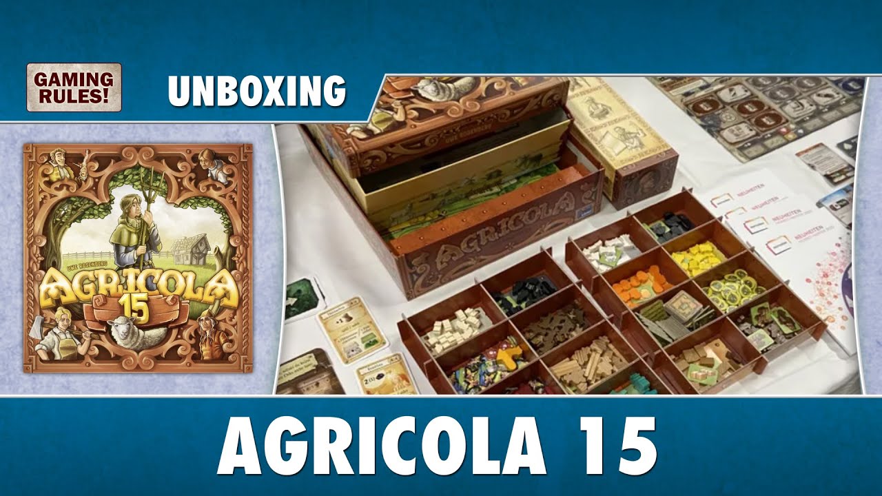 Agricola 15 - Unboxing