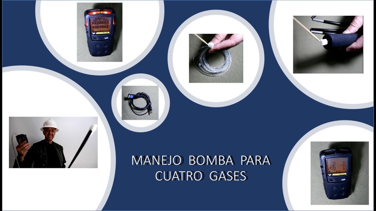Manejo Bomba Muestreo para Cuatro Gases: O2 - H2S -  CO - LEL #marioskove