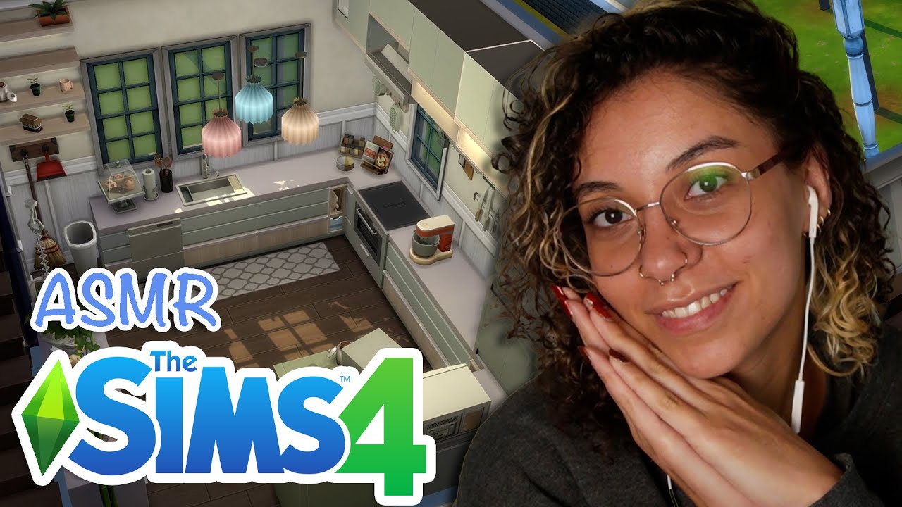 ASMR The Sims 4 | Remodeling the Pancakes' Kitchen (whispered, mouth sounds, background asmr)