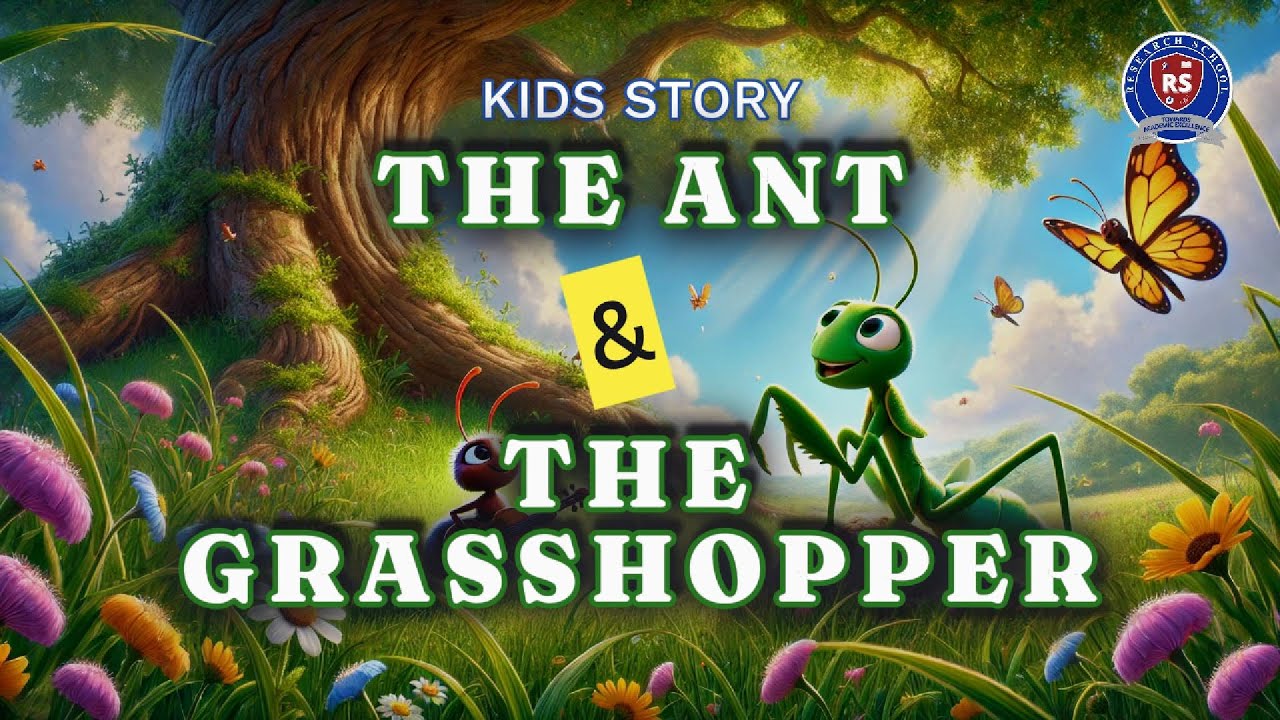 The Ant and the Grasshopper | Animated Moral Story for Kids | by Research School Burewala