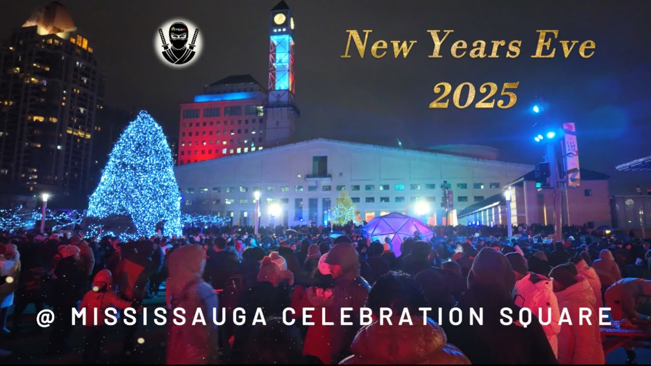 New Year's Eve 2025 @ Mississauga Celebration Square  ||  CANADA 🍁