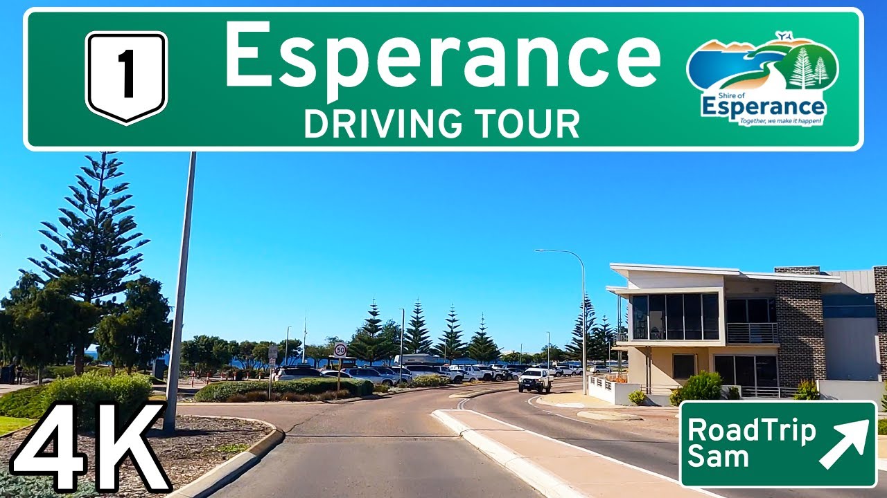 Driving Tour of Esperance, Western Australia - Ambient Audio / POV