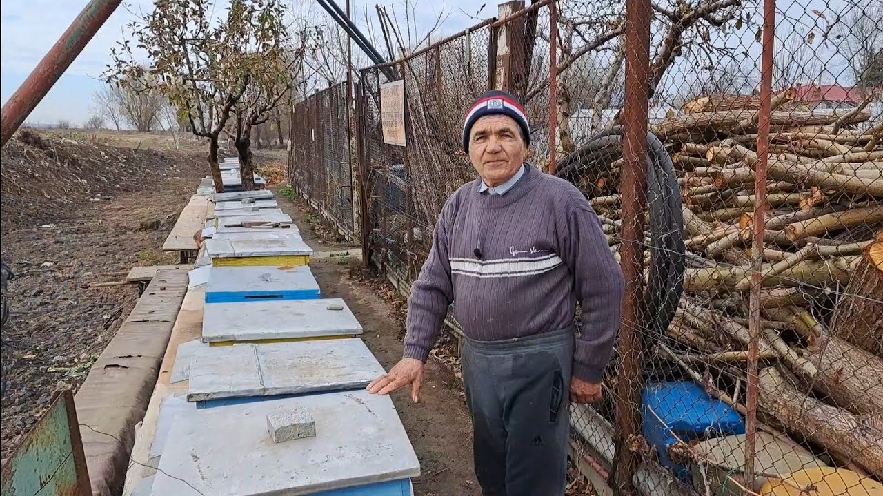 Rezultatul final al tratamentului cu Api-Bioxal. Aplic tratamentul  la vecinul meu Nelu Bahnea
