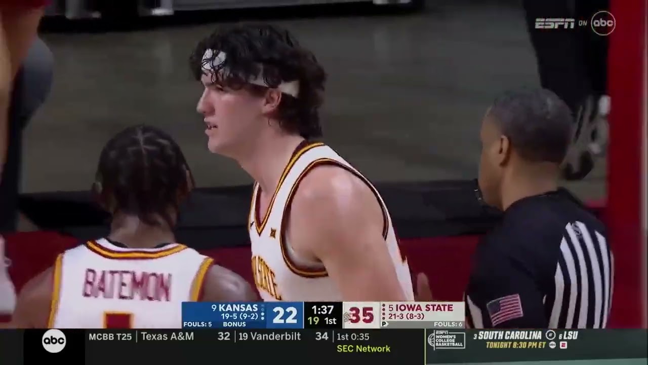 Iowa State Men's Basketball Highlights vs. Kansas - February 14, 2026