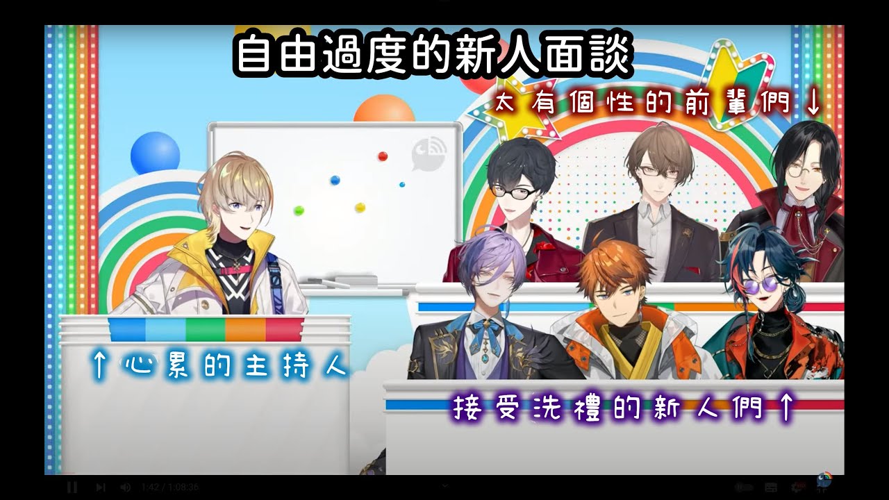 【彩虹社中文】世代交鋒，新人3SKM與三位憧憬的前輩，以及被夾在中間的風樂奏斗