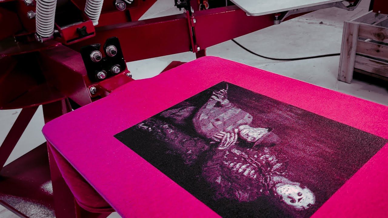 How to Screen Print Two Tone Halftones 