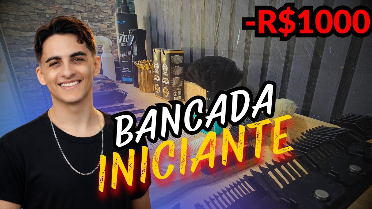 Como Montar uma Bancada para Barbearia ( ATÉ 1000 REAIS)