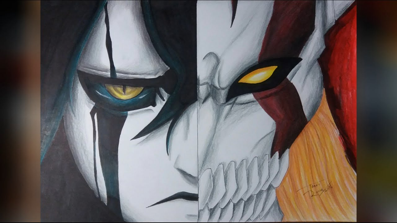 Desenhando Ulquiorra | Ichigo Vasto Lord - Drawing Ulquiorra | Ichigo Vasto Lord from Bleach