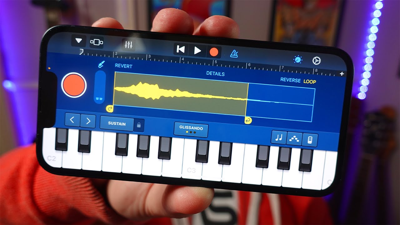 Как сэмплировать в GarageBand для iPhone