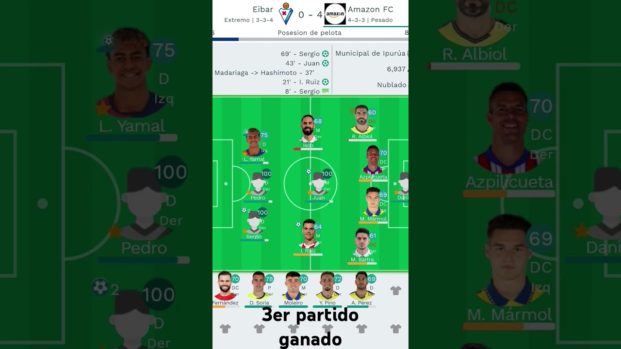 3er partido ganado()primer partido fuera de casa ganado