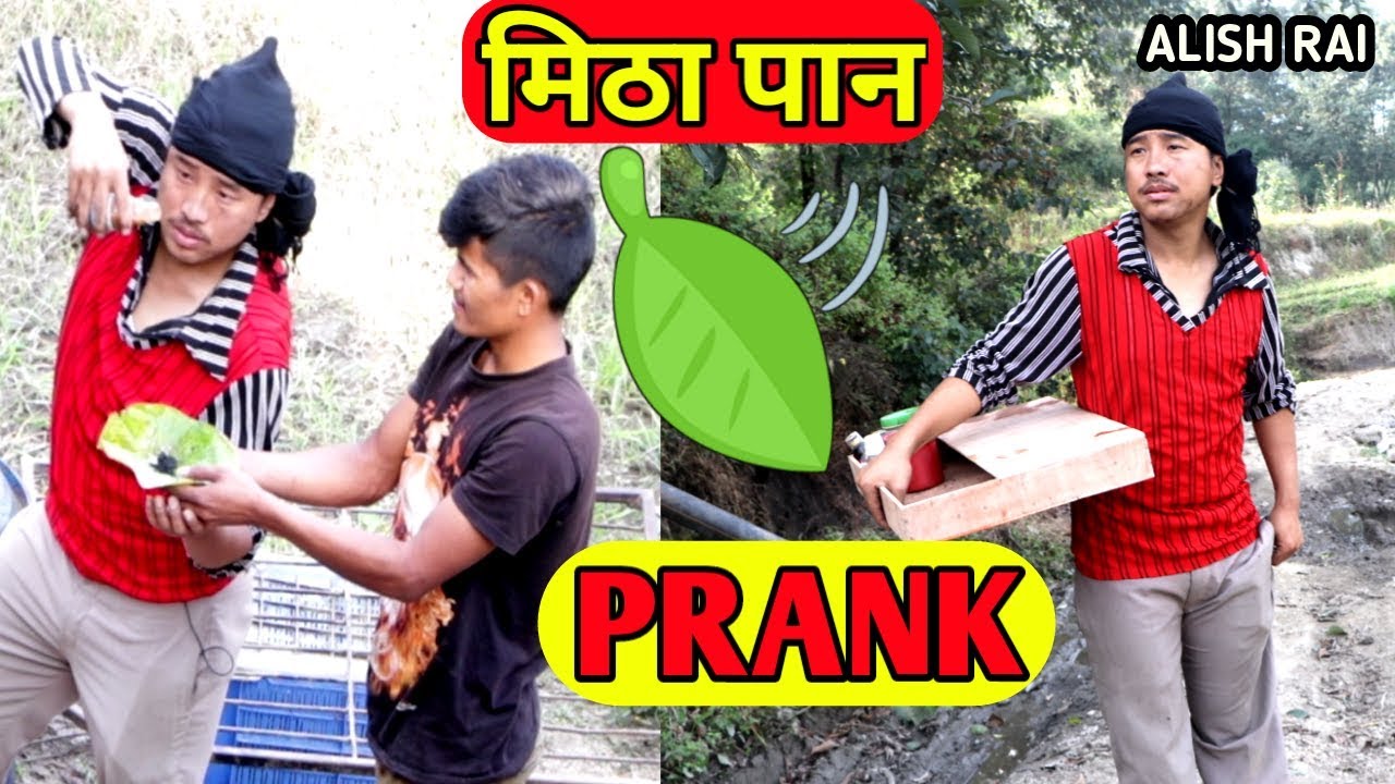 nepali prank - mitha paan /मिठा पान || funny/comedy prank || alish rai new prank video ||