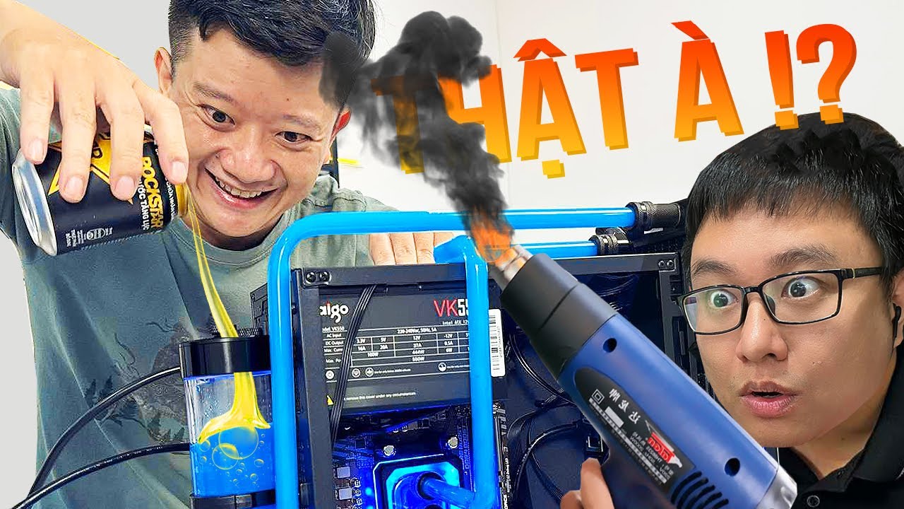 LẦN ĐẦU TỰ CHẾ TẢN NHIỆT NƯỚC CUSTOM !!! VŨ ĐỊNH ĐỔ NƯỚC BÒ HÚC VÀO MAY TÔI NGĂN KỊP =)))