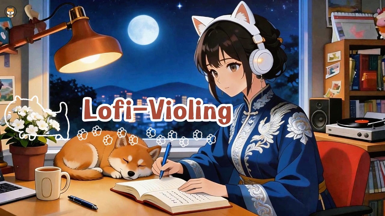 🌙 Midnight Study Lofi: Relaxing Violing Beats for Late Night Thoughts 🎧 | 深夜星空 Lofi：小提琴陪伴你的放鬆時光 📝