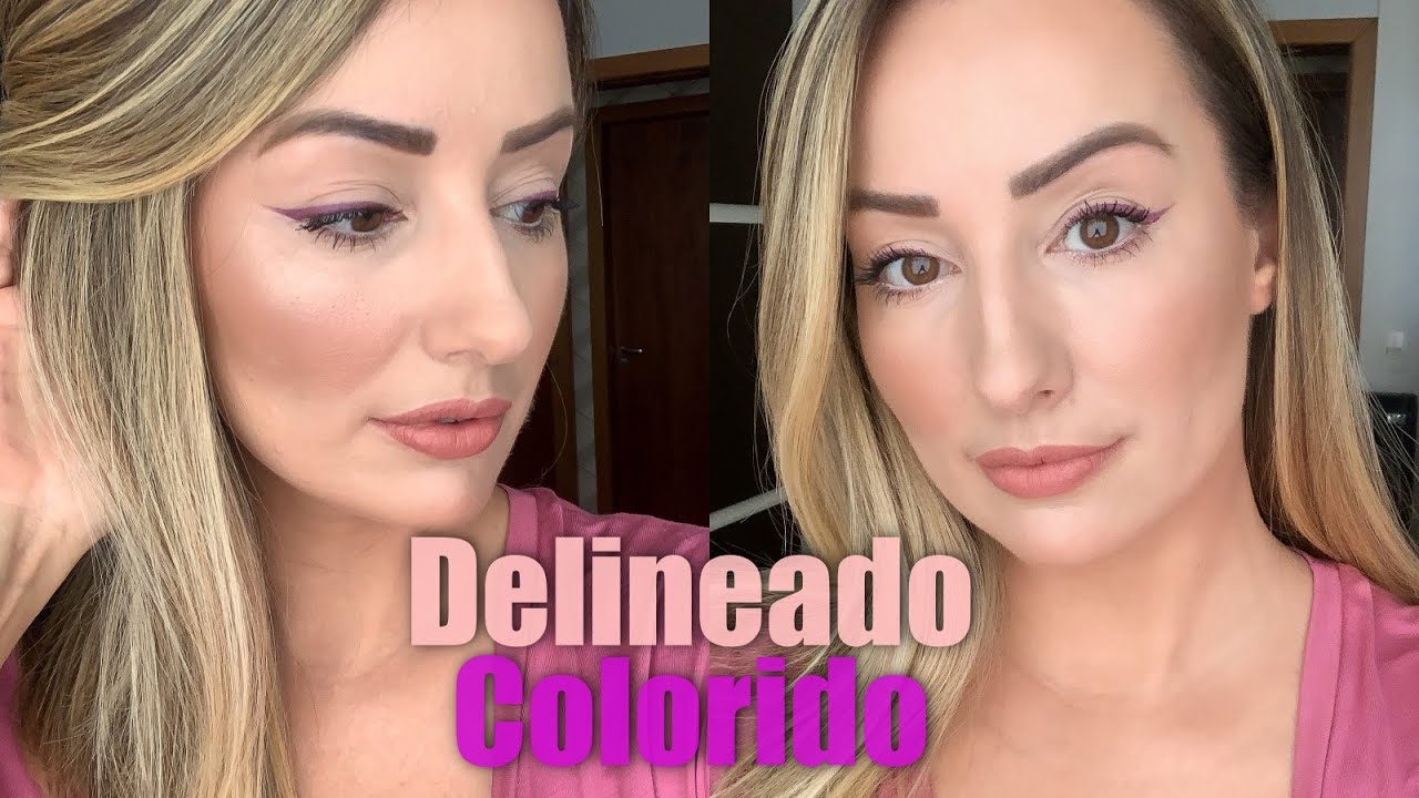Delineado Colorido - Makeup R&aacute;pida