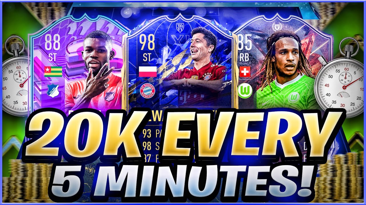 20K EVERY 5 MINS FIFA 22 BEST TRADING METHODS (FIFA 22 SNIPING FILTERS & FLIPPING)