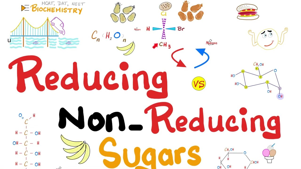 Glucose Sugar in the Urine (e.g. Glucosuria) - Reducing Sugars vs. Non-reducing Sugars -Biochemistry