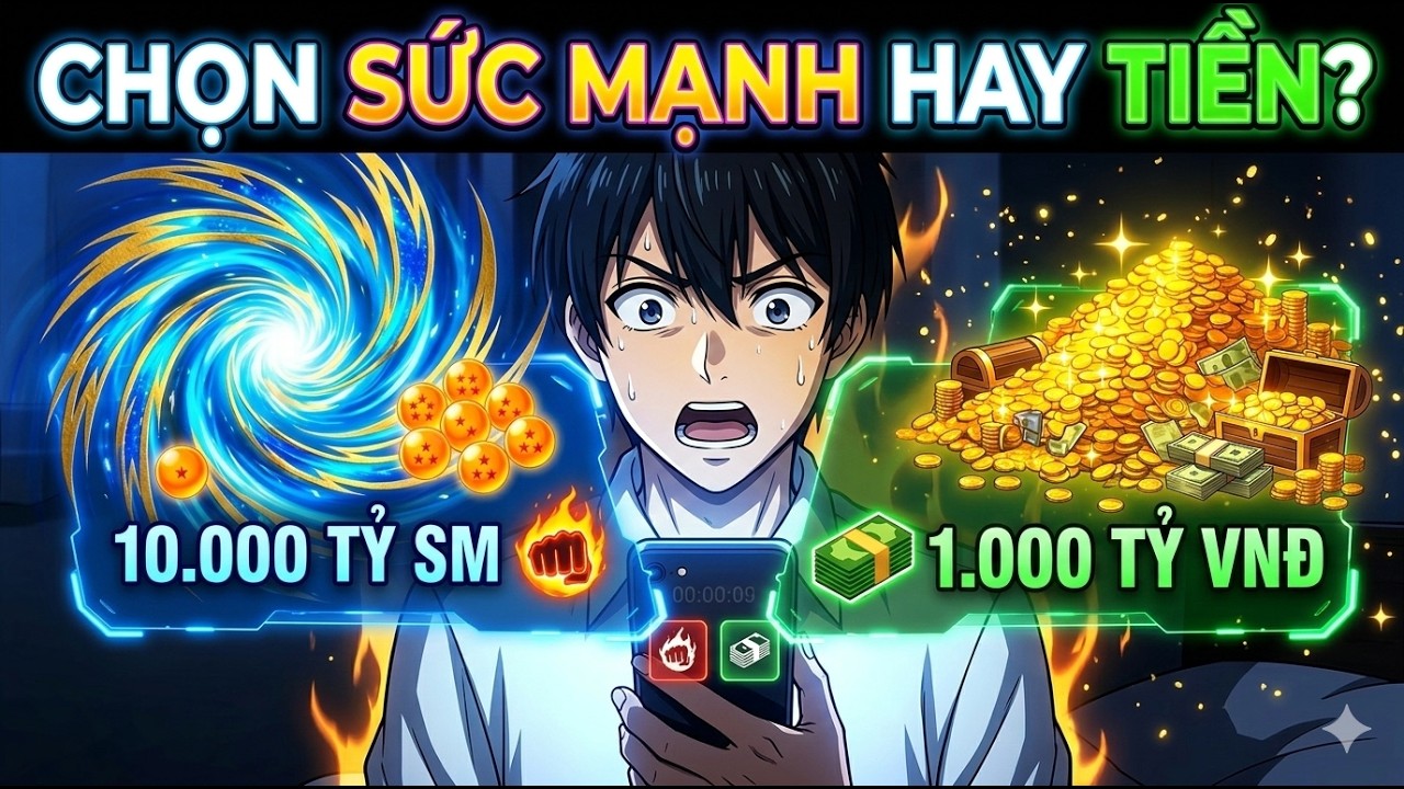 Chàng trai vô tình có hệ thống chọn giữa 10.000 tỷ sức mạnh và 1.000 tỷ tiền mặt