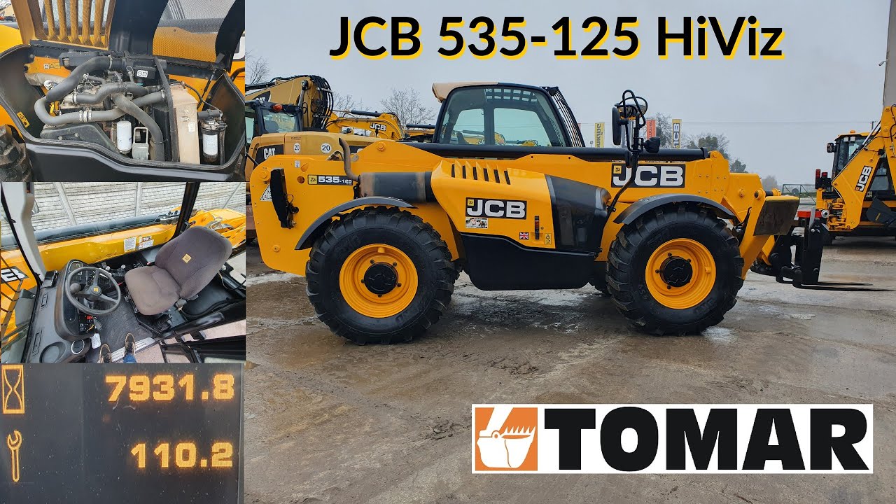 JCB 535 125 2014r 5282 tel +48 575 316 333 forklift telehandler ładowarka telaskopowa