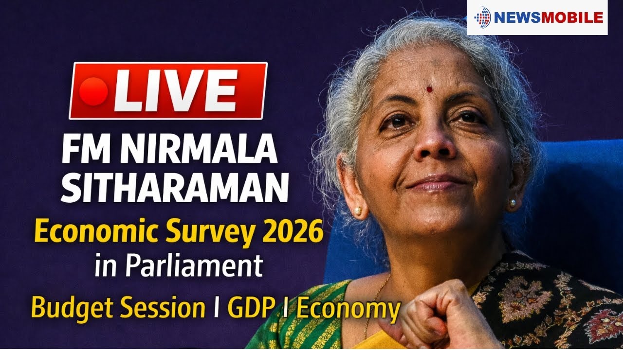 🔴 LIVE | FM Nirmala Sitharaman Tables Economic Survey 2026 in Parliament | Budget Session