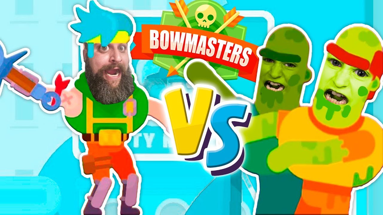 Bowmasters New Z-Days vs Ninja Boy with Zombies Attacking in an Ultimate Bowmasters Tournament