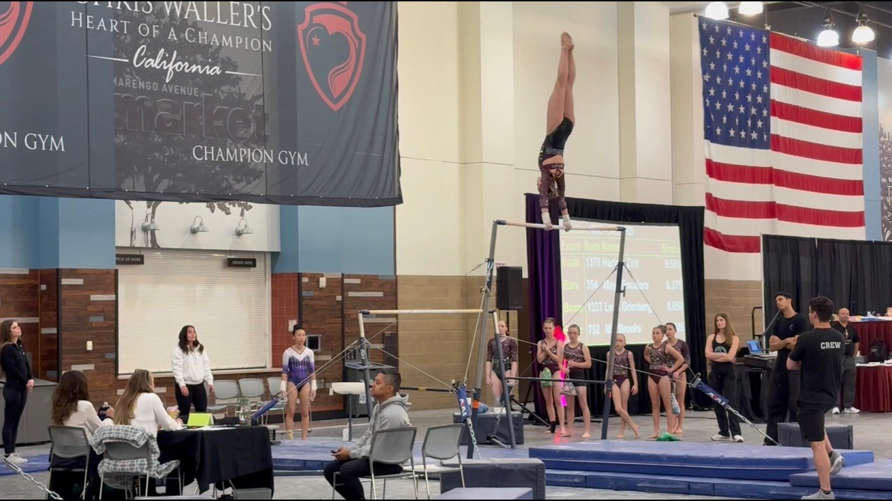 XL Diamond 1st place bars - 9.550🥇- Kinzie Williams