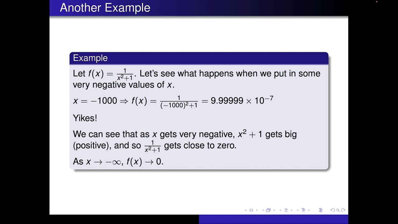 End Behavior of Exponential Functions (Section 3.2)