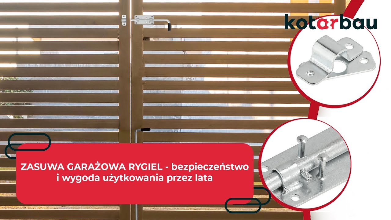 ZASUWA GARAŻOWA RYGIEL - Bezpieczeństwo i wygoda użytkowania przez lata | Bramy furtki drzwi