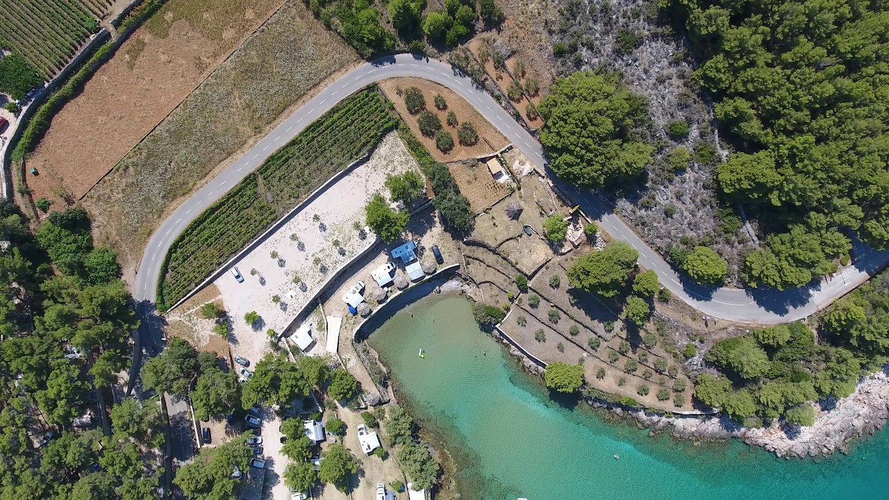 Croatia Kroatien Jelsa HVAR Kamp Grebišće Droneview DJI 0009