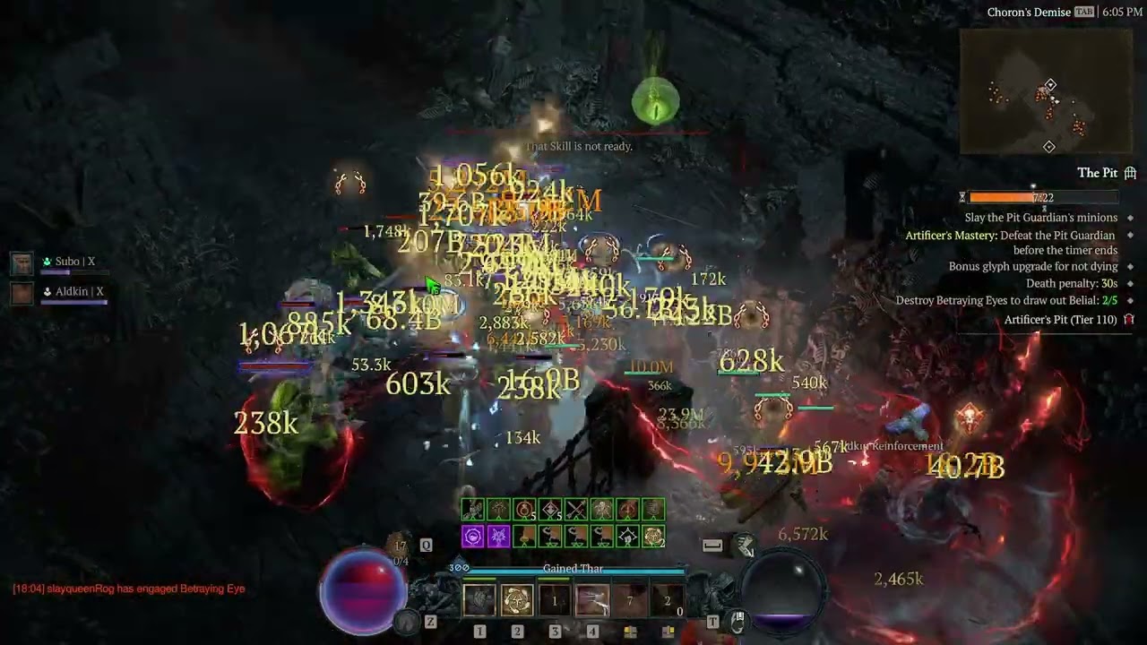 Diablo IV S11 - 110 Pit clear Rogue Heartseeker
