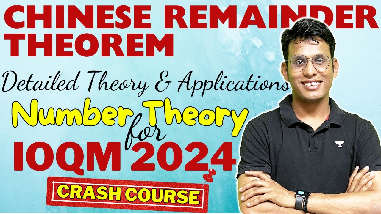 Chinese Remainder Theorem | IOQM 2024 | Prashant Jain #numbertheory  #ioqm2024