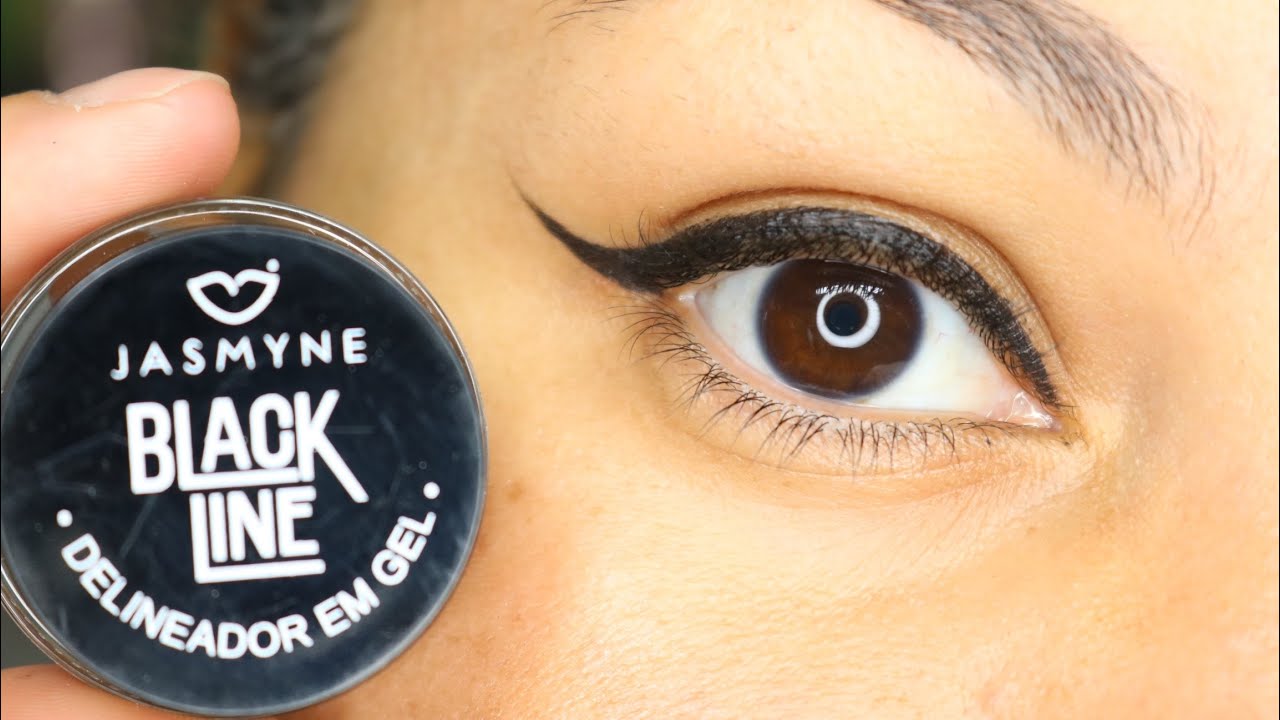 DELINEADOR EM GEL JASMYNE é bom ? Resenha | Testei | Primeiras impressões