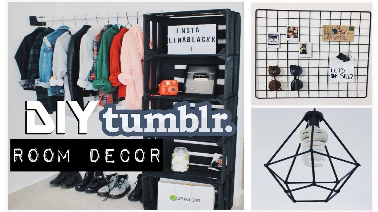 DIY Decora tu cuarto TUMBLR Room Decor | L I N A B L A C K