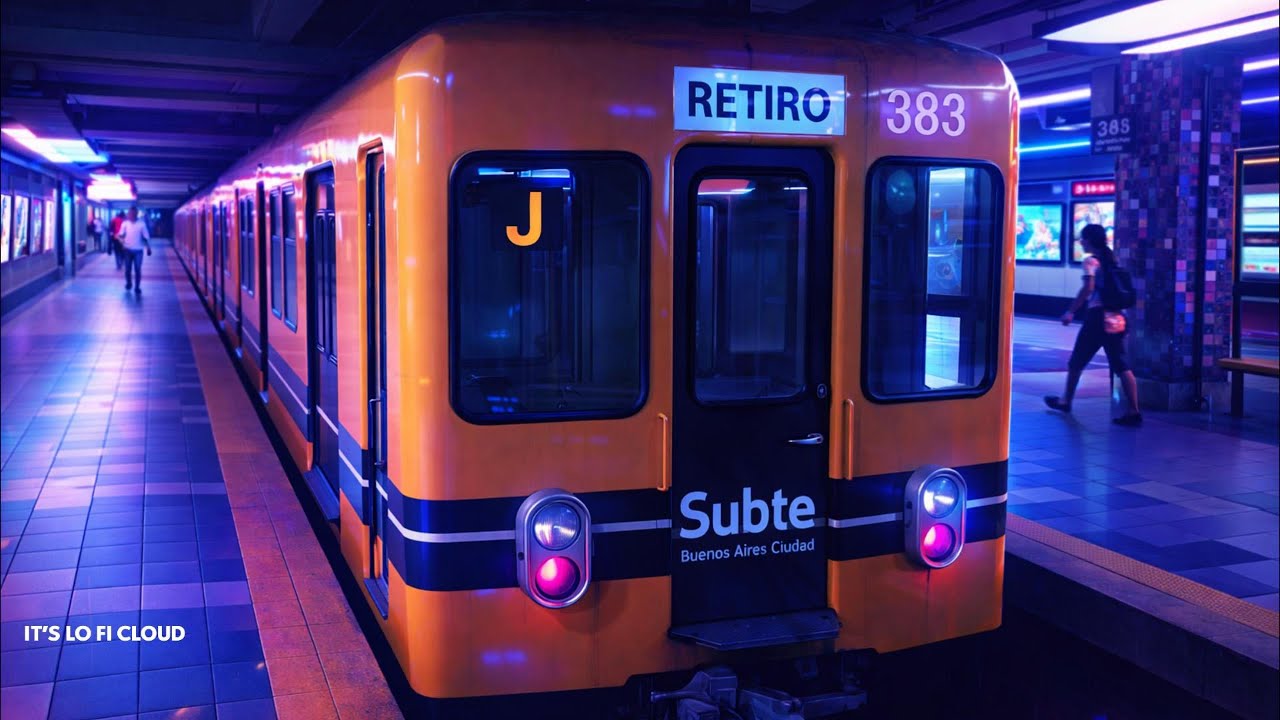 Night Neon City 🚇 Chill Lo-Fi Background Music | Underground Night