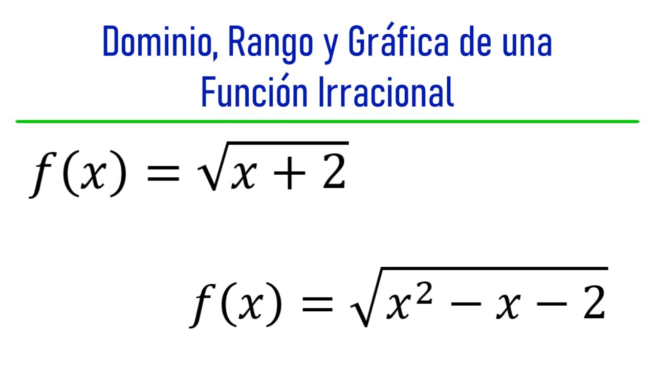 Funciones Irracionales