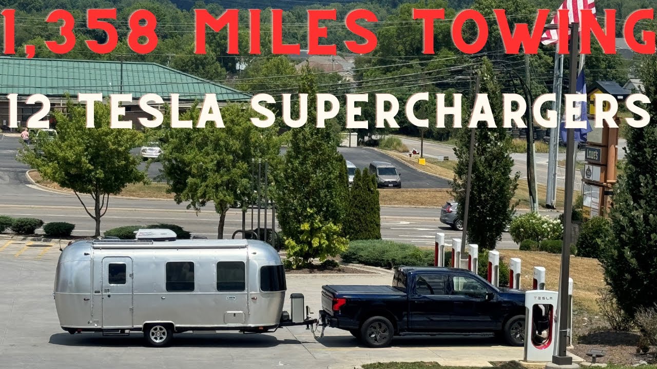 F-150 Lightning tows 5,000 pounds 1350 miles.