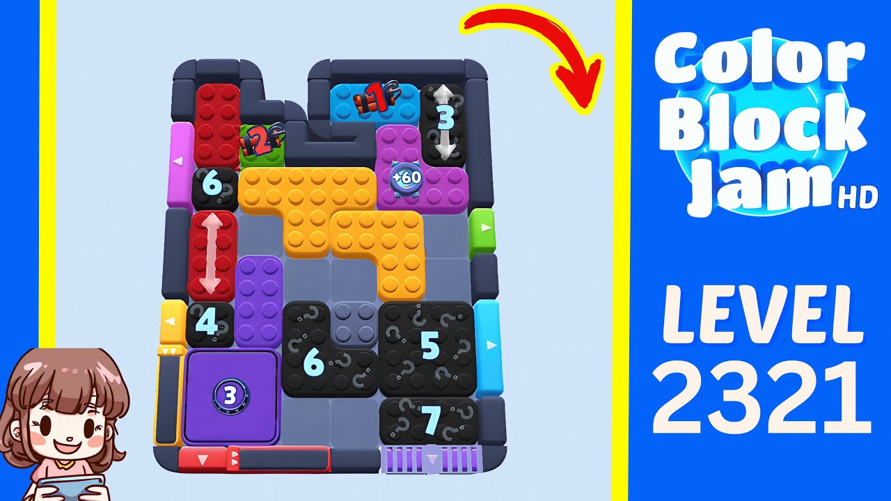 Color Block Jam Level 1412 (2321) Solution Walkthrough