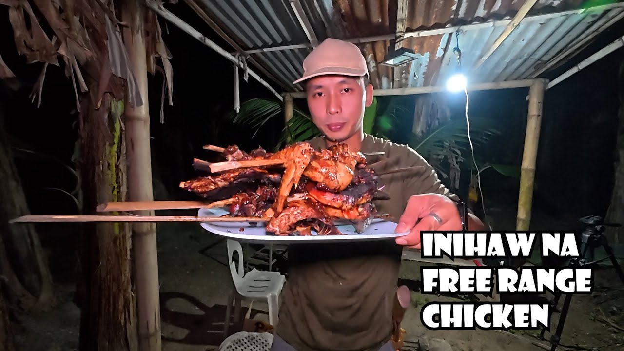 Inihaw na Free Range Chicken Para sa Hapunan sa Bahay