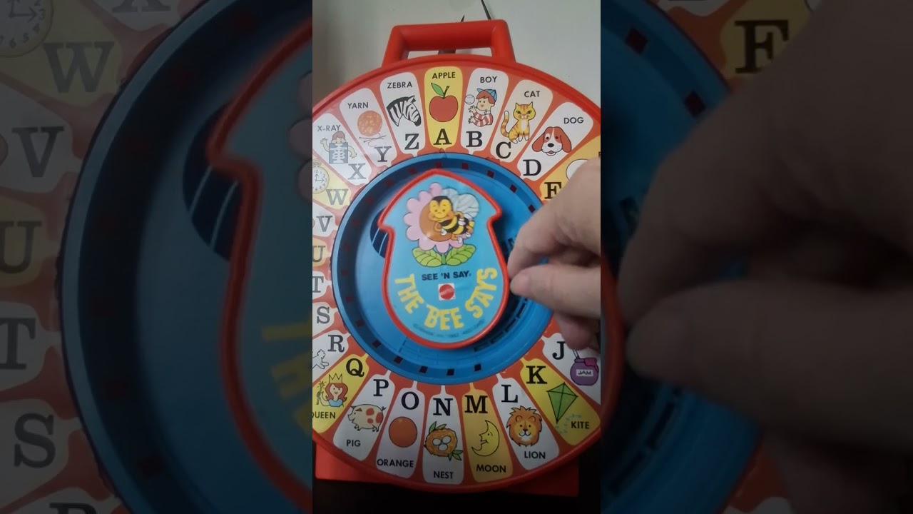Mattel's See n Say The bee says 1983 Alphabet learning device #VINTAGE  item #Retro