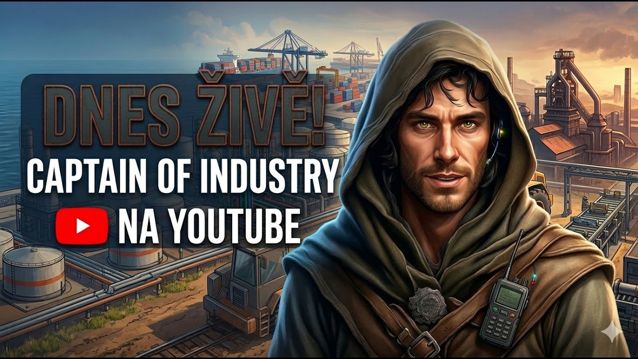 🔴 ČÁST PÁTÁ, ZAČÍNÁM S CAPTAIN OF INDUSTRY 🔴 #21 HRANÍ HER na YouTube – CZ/SK